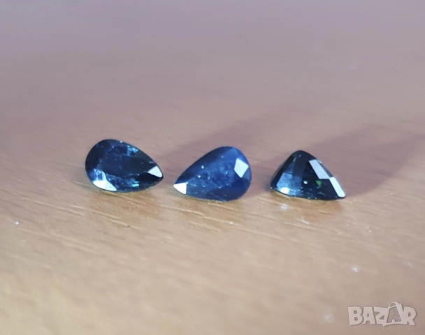 Естествени Сапфири Дълбоко сини Deep Blue 0.65 карата