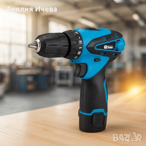 Акомулаторна бормашина/винтоверт IF TOOLS MT в куфар , снимка 4 - Куфари с инструменти - 51811683