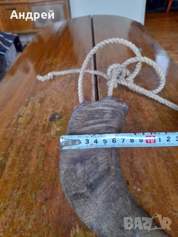 Стар рог барутница #2, снимка 9 - Други ценни предмети - 53470555