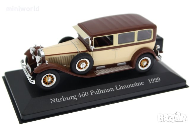 Mercedes-Benz Nürburg 460 Pullman-Limousine 1929 - мащаб 1:43 на DeAgostini нов в PVC дисплей-кейс