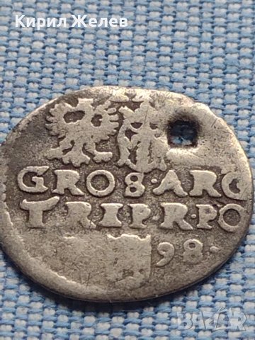 Сребърна монета 3 Гроша 1598г. Сигизмунд трети ПОЛША 13793, снимка 10 - Нумизматика и бонистика - 42968306