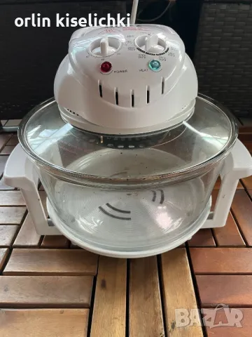 ЗДРАВОСЛОВНА Халогенна конвекторна фурна готвене с горещ въздух, снимка 2 - Печки, фурни - 49816083