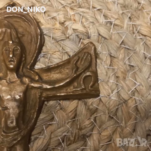 Бронзово Разпятие, снимка 5 - Други ценни предмети - 43549868