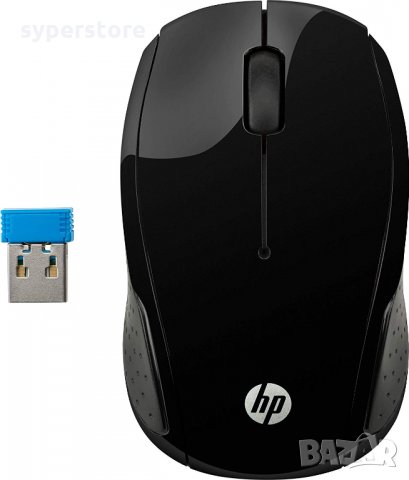 Мишка Безжична HP 220 Black 1000dpi Wireless Mouse Черна, снимка 2 - Клавиатури и мишки - 28876328