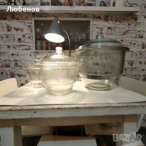 Ексикатори и камбани , колби 4 и 6 литра, снимка 3 - Лаборатория - 52997046