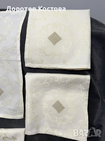 Красиви текстилни салфетки - 4 бр, снимка 4 - Антикварни и старинни предмети - 43973563