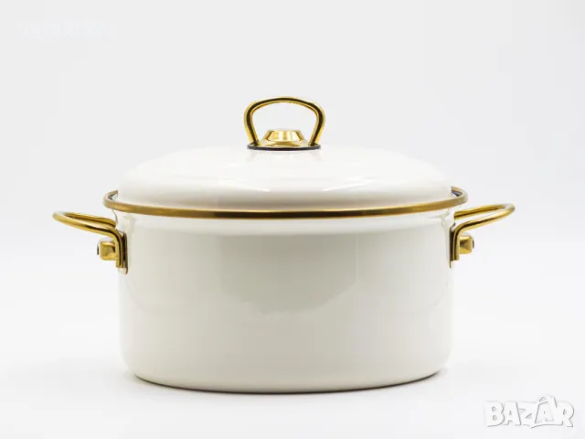 Емайлирана тенджера BONERA 24 см., снимка 2 - Съдове за готвене - 47841487