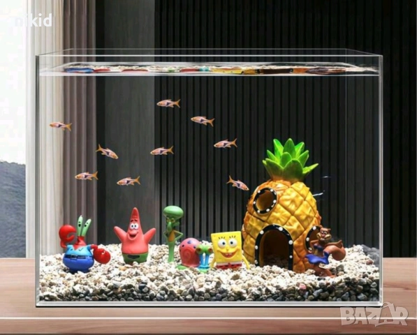 Ананас Къщичката къщичка къща на спондж боб Спонджбоб Квадратни гащи spongebob игра украса аквариум , снимка 11 - Други - 33719081