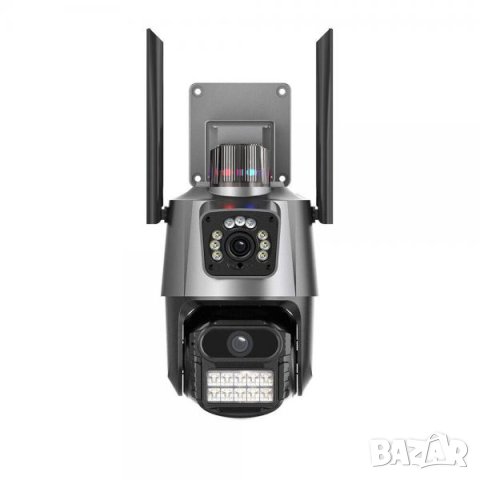 x6 ZOOM PTZ Двойна IP камера 8mp С ДВЕ АНТЕНИ цветно нощно виждане WIFI, ICSEE, снимка 1 - IP камери - 43412168