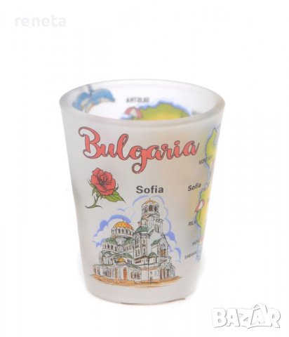 Чашка за ракия, България, Стъклена, снимка 2 - Български сувенири - 37770290