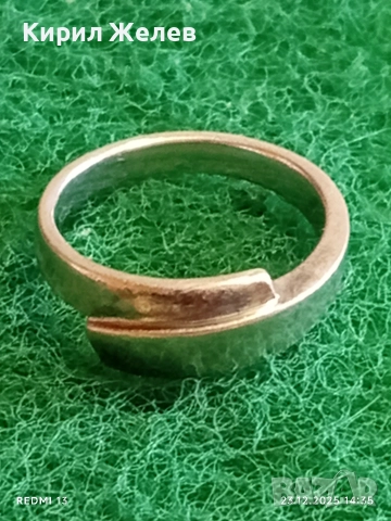 Сребърен пръстен Английски стил изчистен дизайн 52360, снимка 3 - Пръстени - 52884282