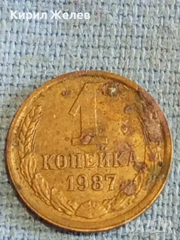 Стара монета 1 копейка 1987г. СССР рядка за КОЛЕКЦИЯ ДЕКОРАЦИЯ 77211
