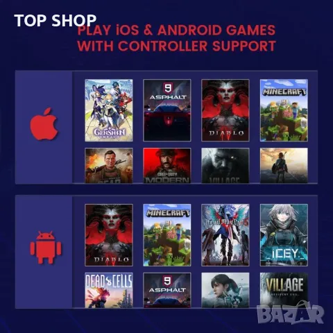 GameSir X2S Type-C мобилен контролер за игри за Android и iPhone 15 серия (USB-C), снимка 7 - Друга електроника - 49731162