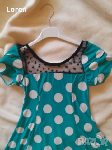 Подарявам!Детска рокличка на едри точици, снимка 2 - Детски рокли и поли - 51005244
