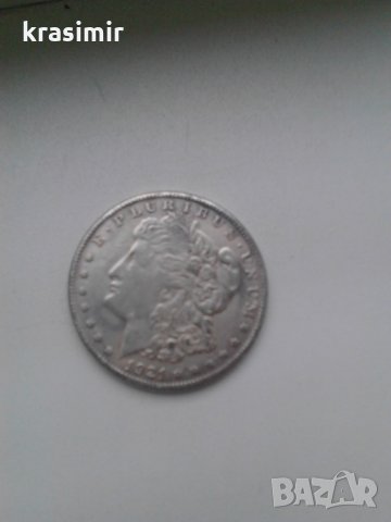 морган 1 долар 1921 , снимка 2 - Нумизматика и бонистика - 33685587