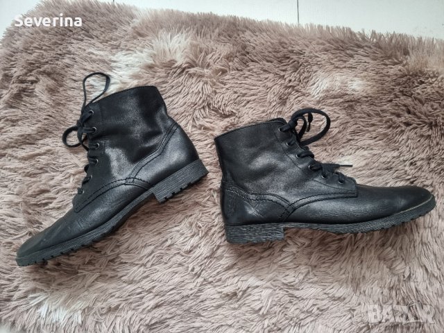  Active wear*Естествена кожа, пролет/есен,тип кубинки 41, снимка 3 - Дамски боти - 43937872