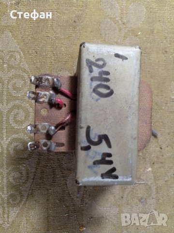 Трансформатор 5 кв. см 240/5,4 в, снимка 1