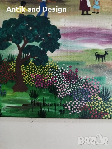 Alma ibachace масло , снимка 6 - Антикварни и старинни предмети - 50527805