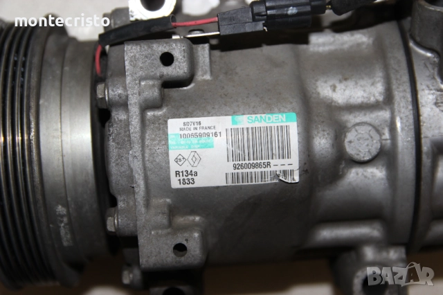 Компресор климатик Nissan Qashqai J10 (2007-2014г.) 926009865R / SD7V16 / 2763000Q3J / 926009865R, снимка 5 - Части - 52235250