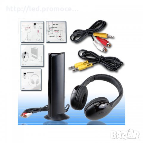 Безжични слушалки MH 2001 FM Трансмитер, снимка 3 - Слушалки и портативни колонки - 28525304
