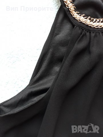 Черна рокля свободно падаща с фина създаваща комфортно усещане черна подплата, елегантна и удобна, снимка 14 - Рокли - 37416904