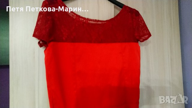 Официална сатенена рокля в червено, снимка 6 - Рокли - 32838553