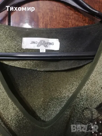 Дамска блуза от естествена коприна, снимка 2 - Блузи с дълъг ръкав и пуловери - 48742161