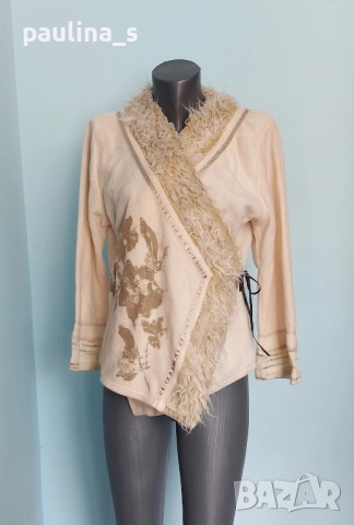 Три броя / Бежова маркова жилетка / голям размер , снимка 17 - Жилетки - 36419751