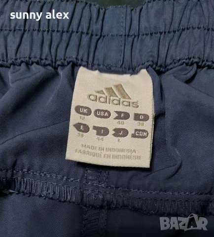 Adidas 3/4 долнище UK 12, F 40, D 38 синьо-сиво, снимка 4 - Спортни екипи - 38459628