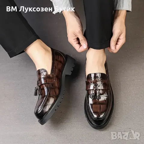 👞✨ МЪЖКИ ЛУКСОЗНИ КОЖЕНИ МОКАСИНИ – СТИЛ И САМОЧУВСТВИЕ В ЕДНА СТЪПКА! ✨👞, снимка 3 - Официални обувки - 50173784