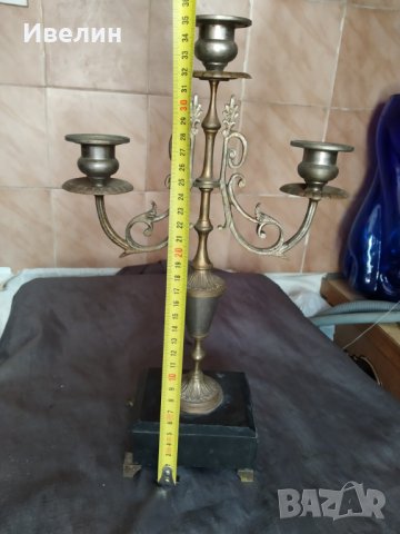 стар бароков свещник, снимка 6 - Антикварни и старинни предмети - 32829759