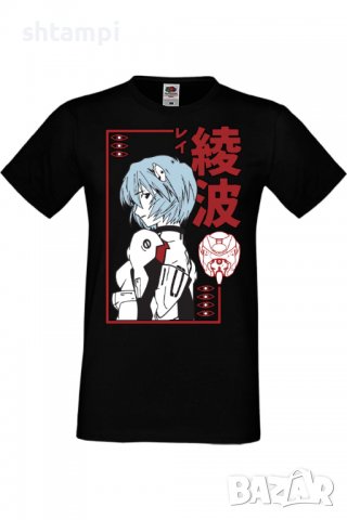 Мъжка тениска Neon Genesis Evangelion Rei Ayanami,Анимация,игра,Празник,Повод