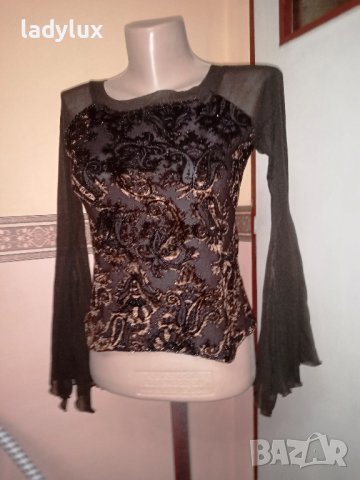 Mazina Paris, Made in France, Красива Блуза, Размер XS/S. Код 2158, снимка 4 - Блузи с дълъг ръкав и пуловери - 44069572