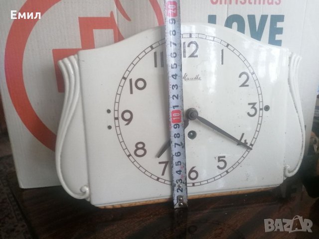 Колекционерски стенен порцеланов часовник MAUTHE , снимка 2 - Колекции - 33638042