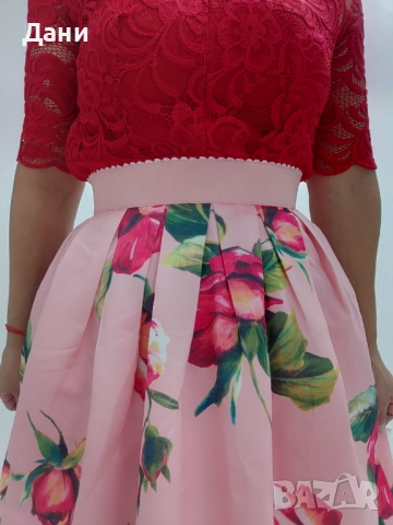 пола сатен миди дължина 34рр, снимка 4 - Поли - 52561650