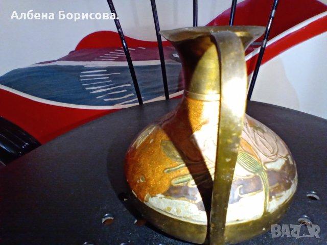 Месингови декоративни каничка и чайник, снимка 11 - Декорация за дома - 27957897