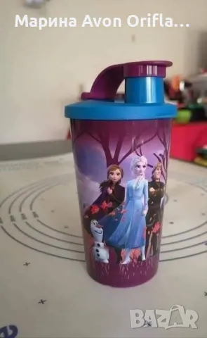 Чаша “замръзналото кралство “ от Tupperware , снимка 2 - Чаши - 48677179