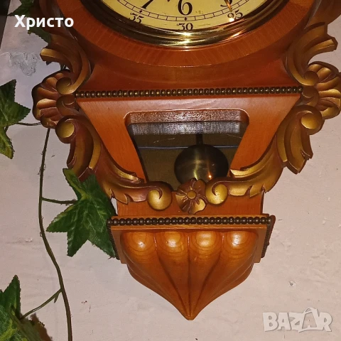 Рядък френски стенен бароков часовник луи 15 ., снимка 2 - Антикварни и старинни предмети - 51304681