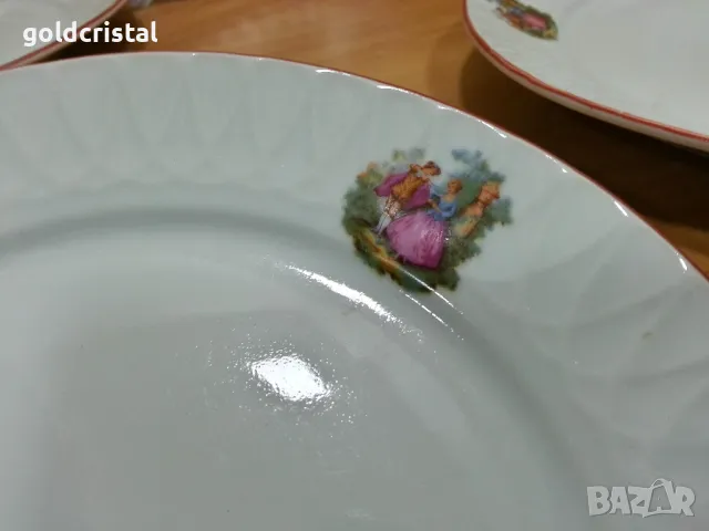 стар български порцелан чинии , снимка 2 - Антикварни и старинни предмети - 49329295
