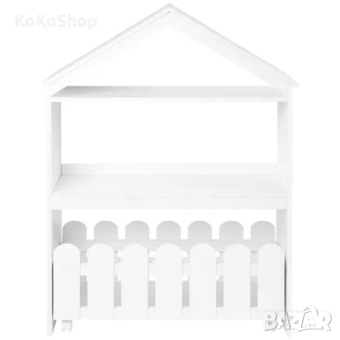 Детска етажерка Къщичка 30х87х114 см., етажерка за играчки и аксесоари, снимка 3 - Мебели за детската стая - 50437245