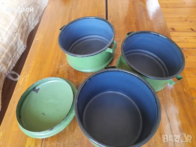 Стари емайлирани съдове за храна #2, снимка 4 - Други ценни предмети - 47333679