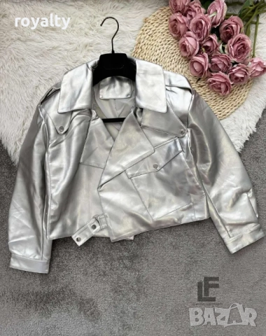 Кожено Яке LFS Silver Moon 9935, снимка 3 - Якета - 52837877