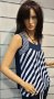 Нова дамска елегантна моряшка блуза без ръкави, райе, снимка 16