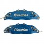метални капаци за спирани апарати Brembo Брембо комплект 2 броя сини, снимка 2