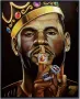 LeBron Raymone James Wall Art Печатни плакати, вдъхновяващ плакат с MVP на баскетболен мач, баскетбо, снимка 2