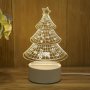 🎄Холограмна 3D LED нощна лампа - Коледна елха, снимка 1 - Други - 42950638
