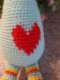 Подаръци за Св. Валентин. Плетена играчка Жираф, Ръчно изработена, Перфектен подарък, снимка 2