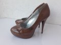 Кафяви обувки, 40 номер, снимка 1 - Дамски елегантни обувки - 26782752