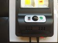 LED соларно осветление , силно  осветяване + сензор движение + дистанционно 4 режима + стойка ново., снимка 4