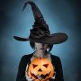 Нови 3 броя Голяма Хелоуин Черна шапка на вещица магьосник , снимка 7